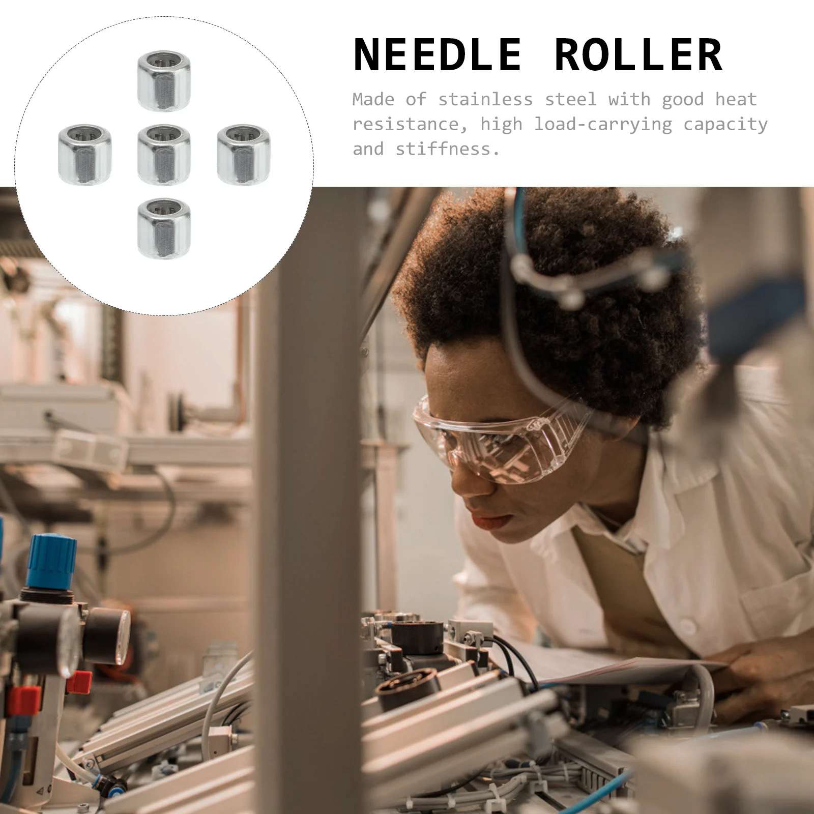 

10pcs Needle Roller Bearing Stainless Steel Thrust Bearing For Motor Fitness Equipment Industrial Machinery Drawn Cup Miniature