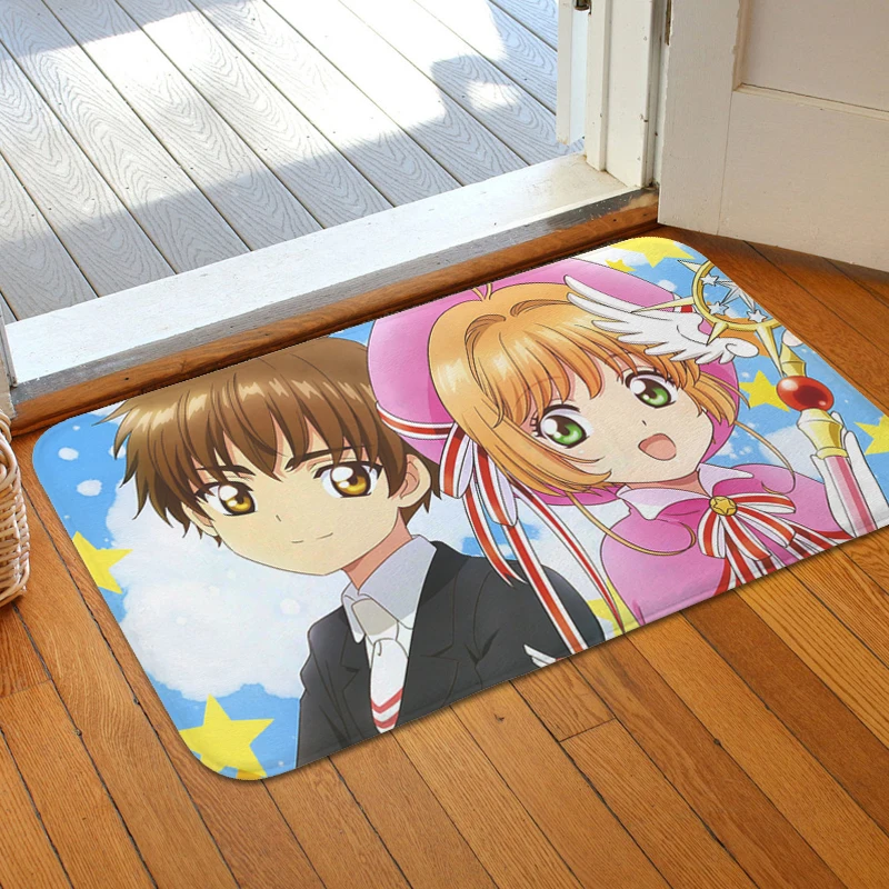 Living Room Floor Mats Sakura Card Captor Corridor Carpet Kitchen Balcony Bedroom Rug Home Decor Items Entrance Door Doormat