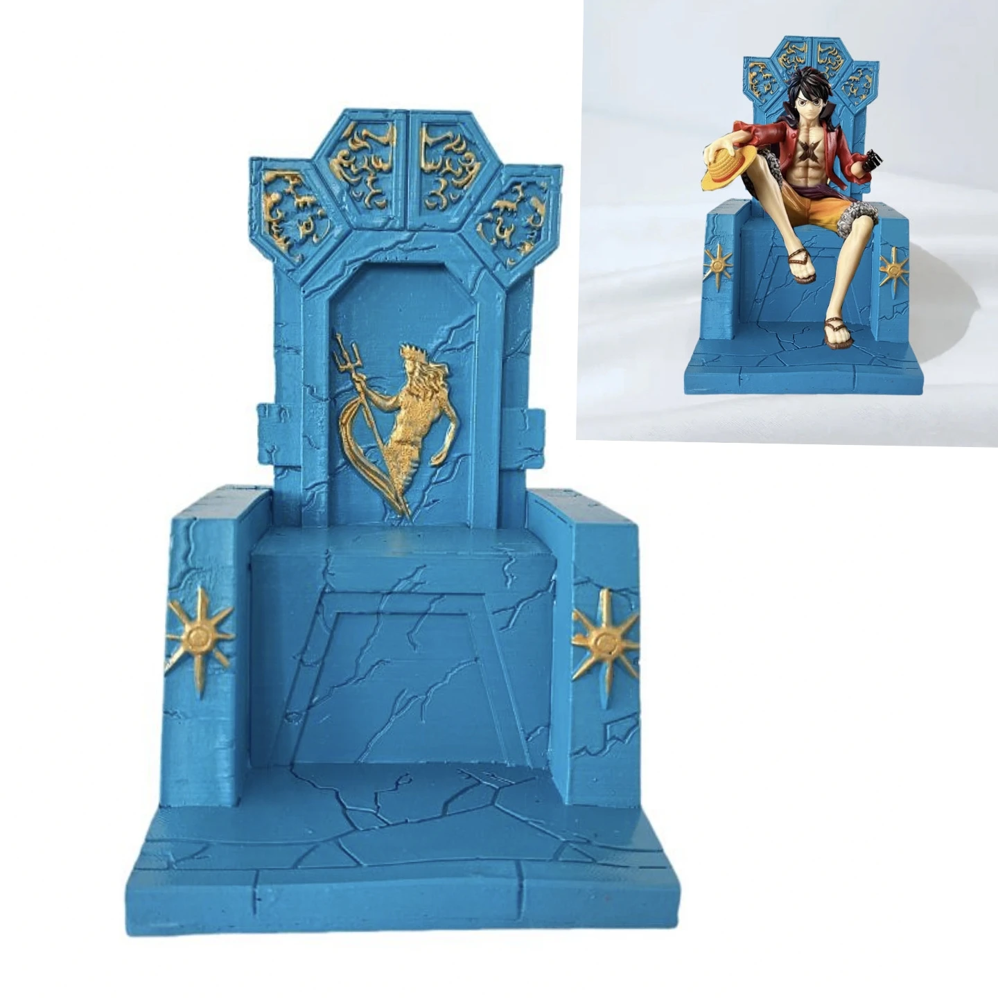 Estatuilla de soldado, modelo de trono, decoración de escena de escritorio, juguetes de adorno artesanal de resina