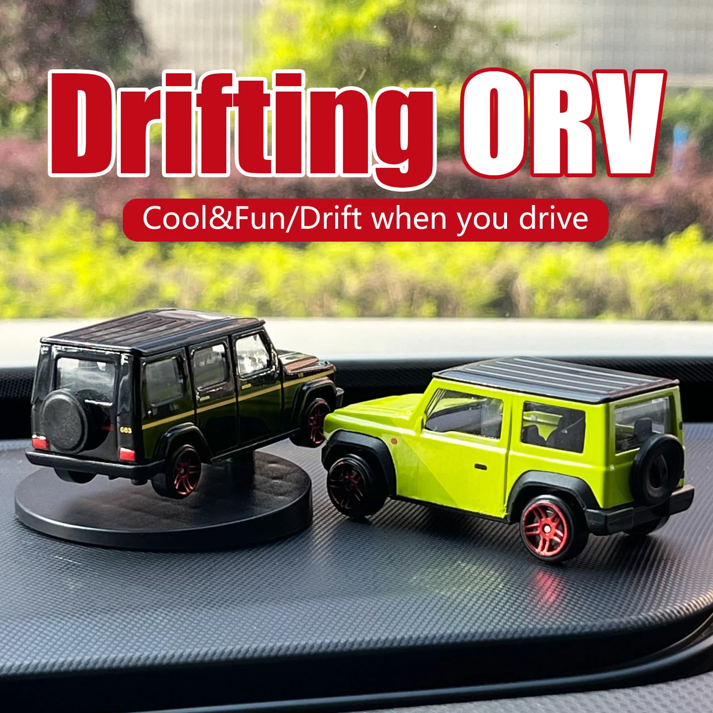 Inertial Drift ORV Car Ornaments Dashboard Model Off Road Vehicle Swing Sway Cool Fun Items Interior Accessories Decorations Men