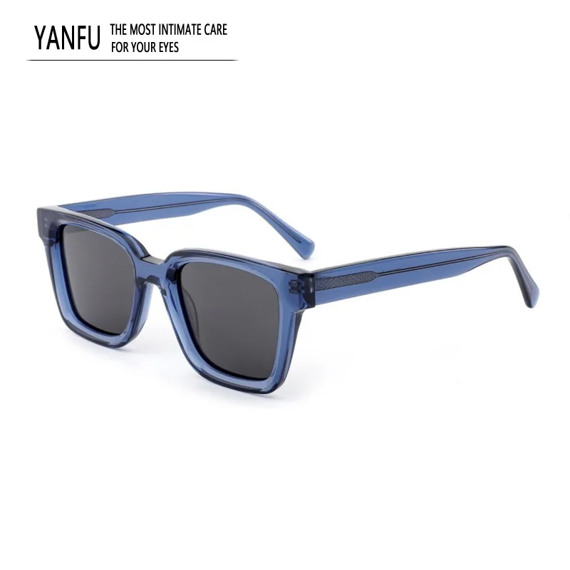 

Желейные квадратные поляризационные солнцезащитные очки в большой оправе, мужские ацетатные женские очки для вождения, мужские уличные очки ручной работы UV400, очки для рыбалки