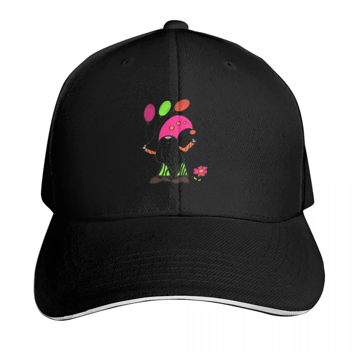 Groovy Gnome Baseball Cap Curved Brim Classic Fit Low Profile Unstructured Unisex for Men Women