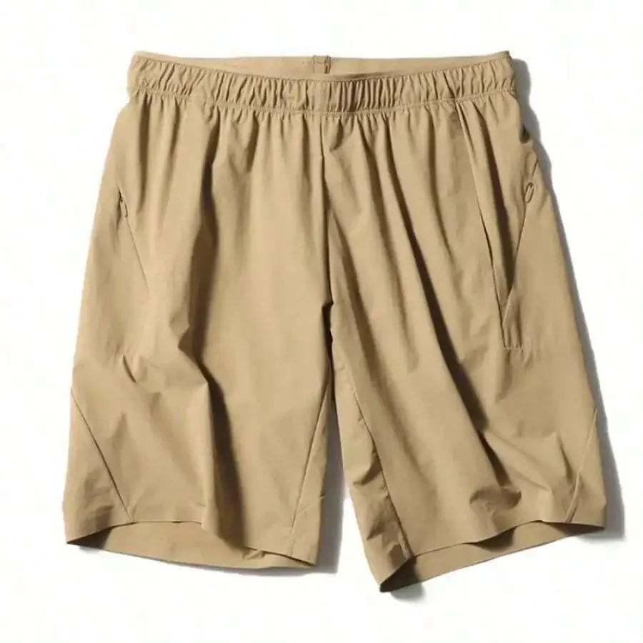 Mens Stretch Breathable Outdoor Sports Shorts Casual Cropped Pants