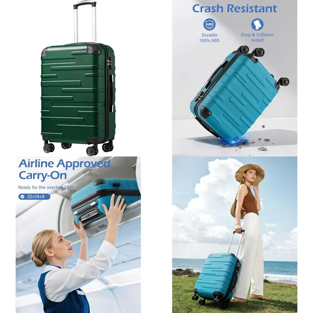 

Дорожная ручная кладь с твердым механизмом и замком TSA и телескопической ручкой для надежного и удобного путешествия