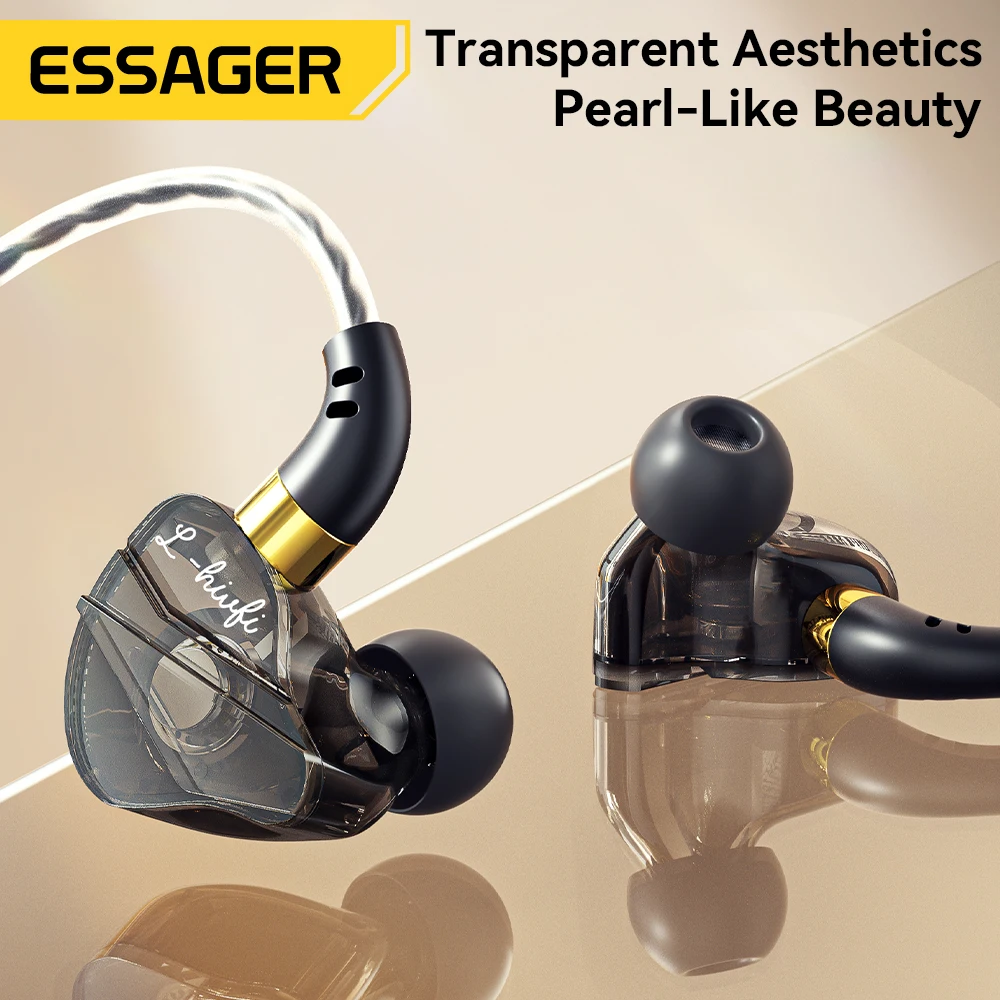 Essager 3.5mm In Ear Wired Headphone With Microphone For Xiaomi Redmi Samsung Computer PC Tablets Smartphone Headset Earphone