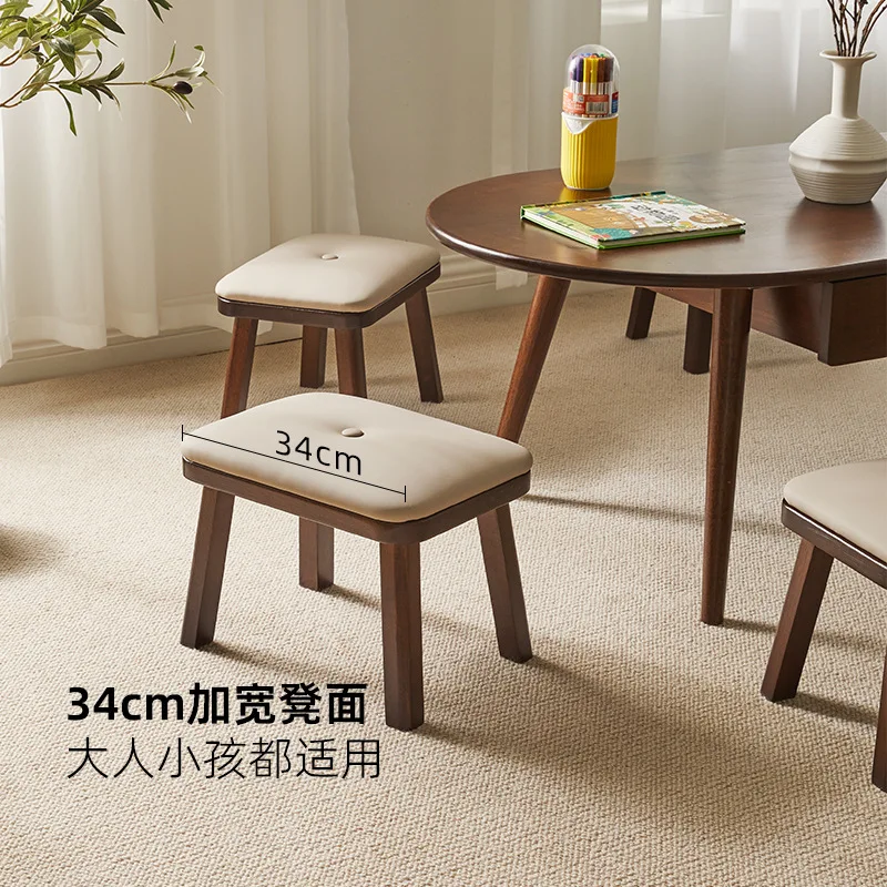 Solid wood stools, benches, household square stools, sofas, shoe-changing coffee table footstools, chairs, solid wood models