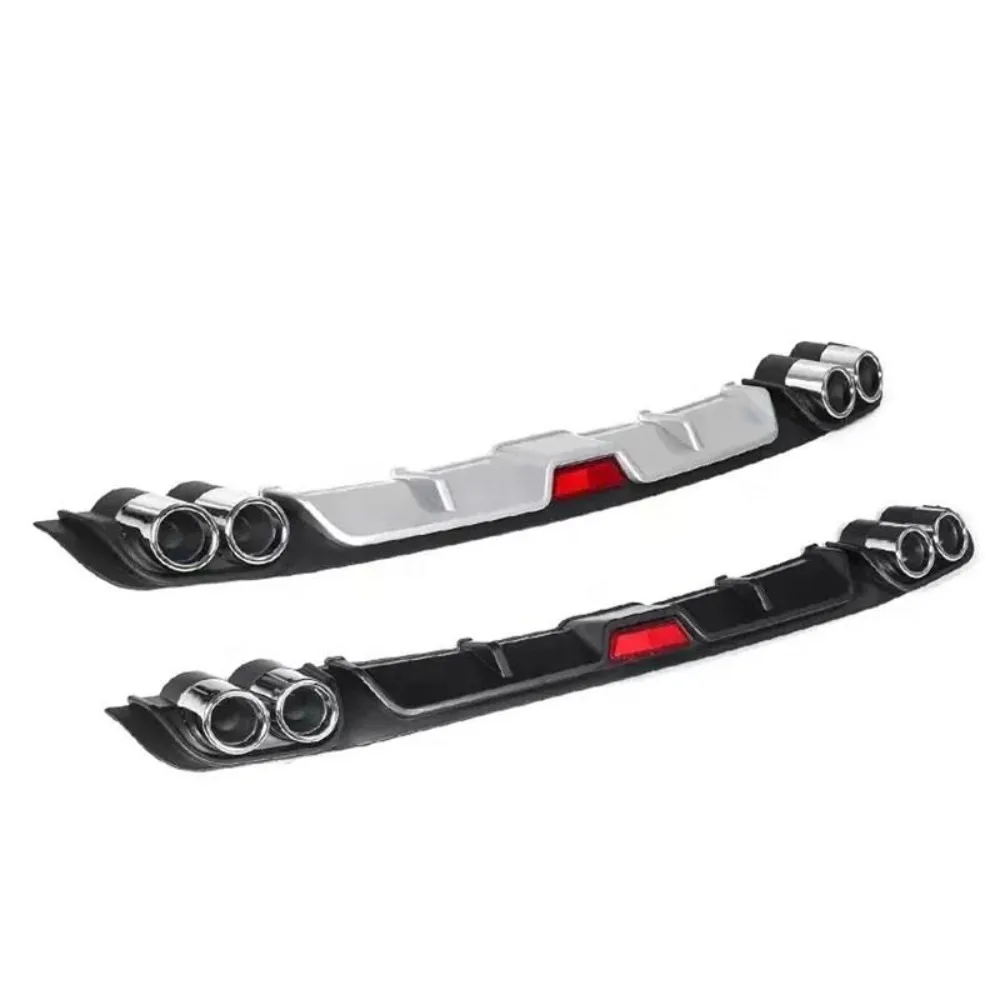 

Car Rear Bumper Lip Silver Black Rear Diffuser Car Exterior Modification Decoration Parts for All Universal Cars