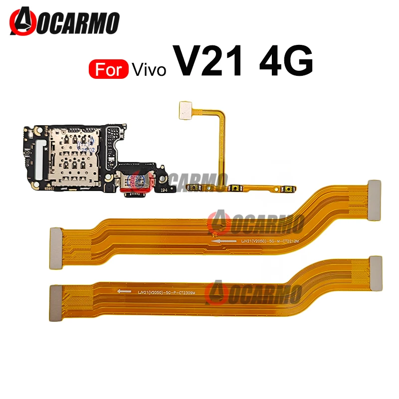 

Power Flex Cable For VIVO V21 Main Board Connection LCD Flex Charging Port Charger Dock Replacement Part