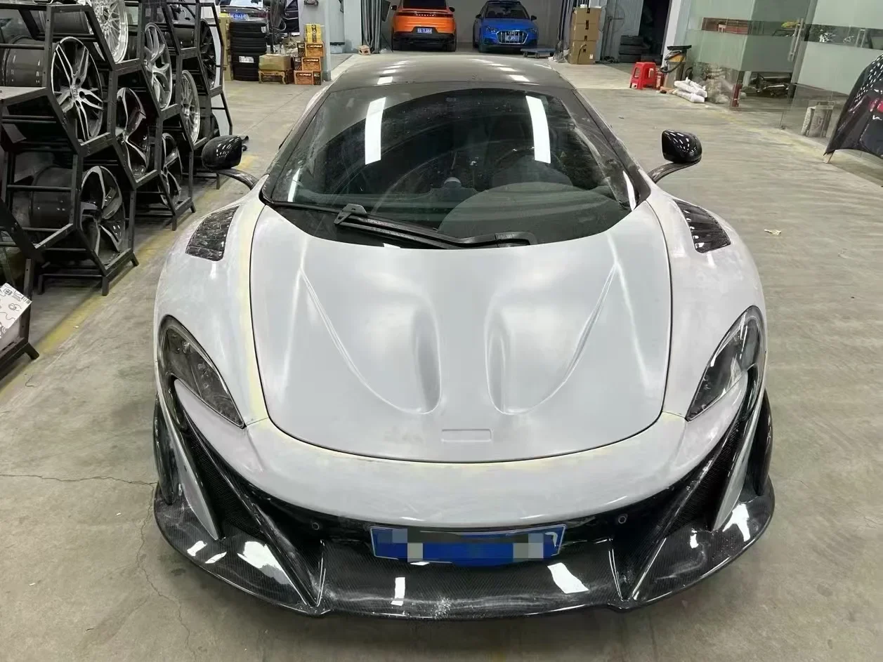Upgrade 675LT Style Body Kit for McLaren MP4-12c 650s New Front Bumper Rear Bumper Fender Hood Rear Diffuser Spoiler