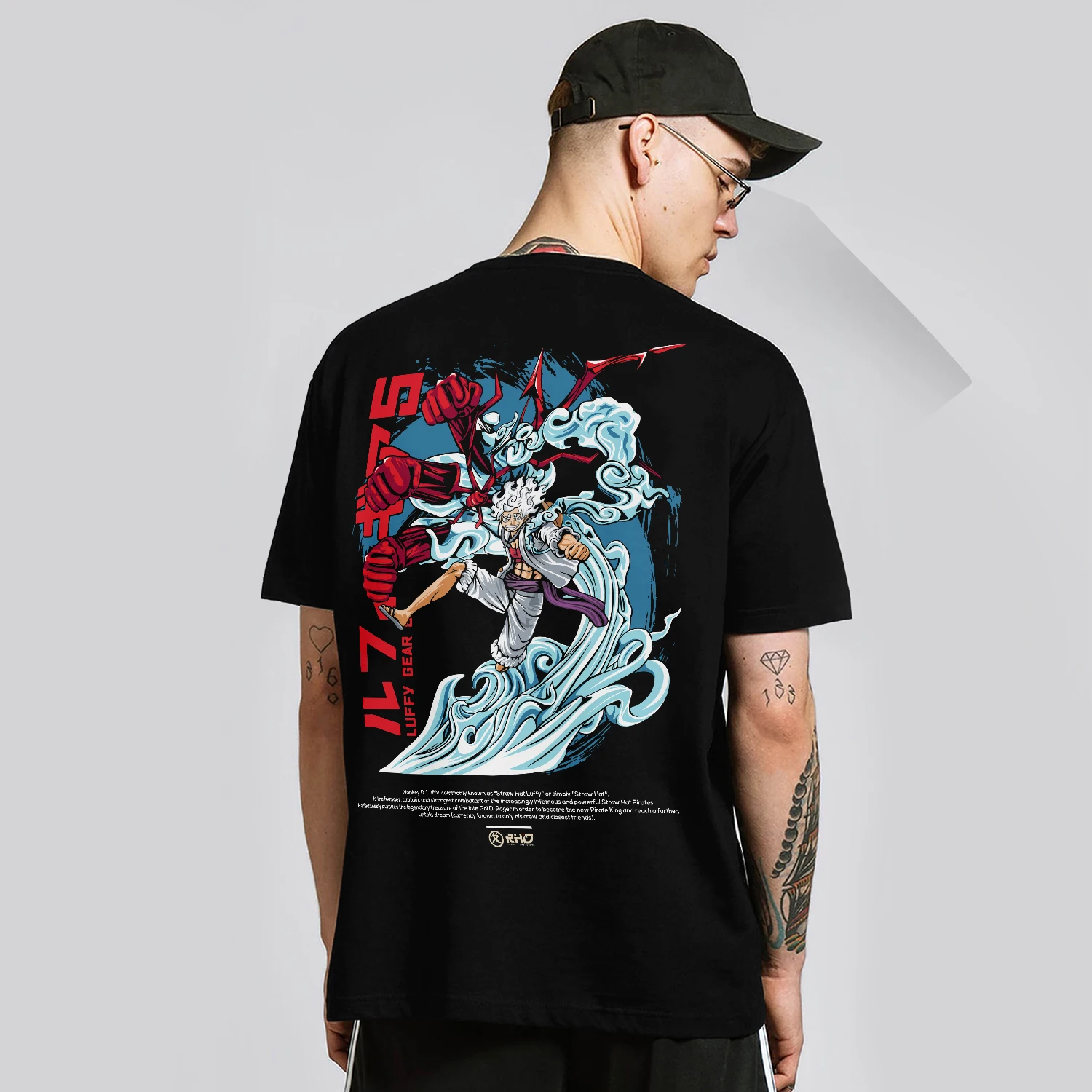 

Nika Luffy Gear 5, ONE PIECE, мужская и женская летняя футболка большого размера в стиле Харадзюку, оверсайз, с принтом в стиле ретро, с коротким рукавом, повседневная, комфортная, Y2k