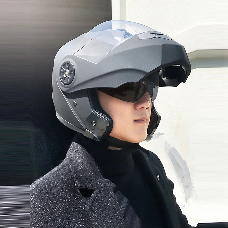 AD Electric Motorcycle Helmet GB Certified Helmet for Men and Women Four Seasons Full Helmet Winter 2025 New Unveiled Helmet