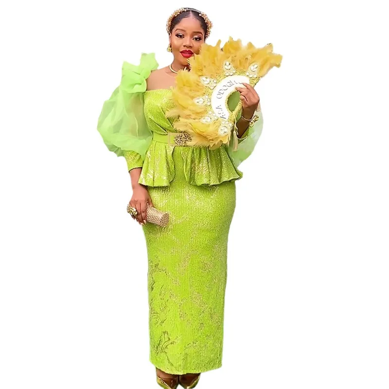 2025 New Women African Party Dress Dashiki Ankara Wedding Evening Gown Elegant Turkey Muslim Maxi Dress Plus Size Fashion view 5