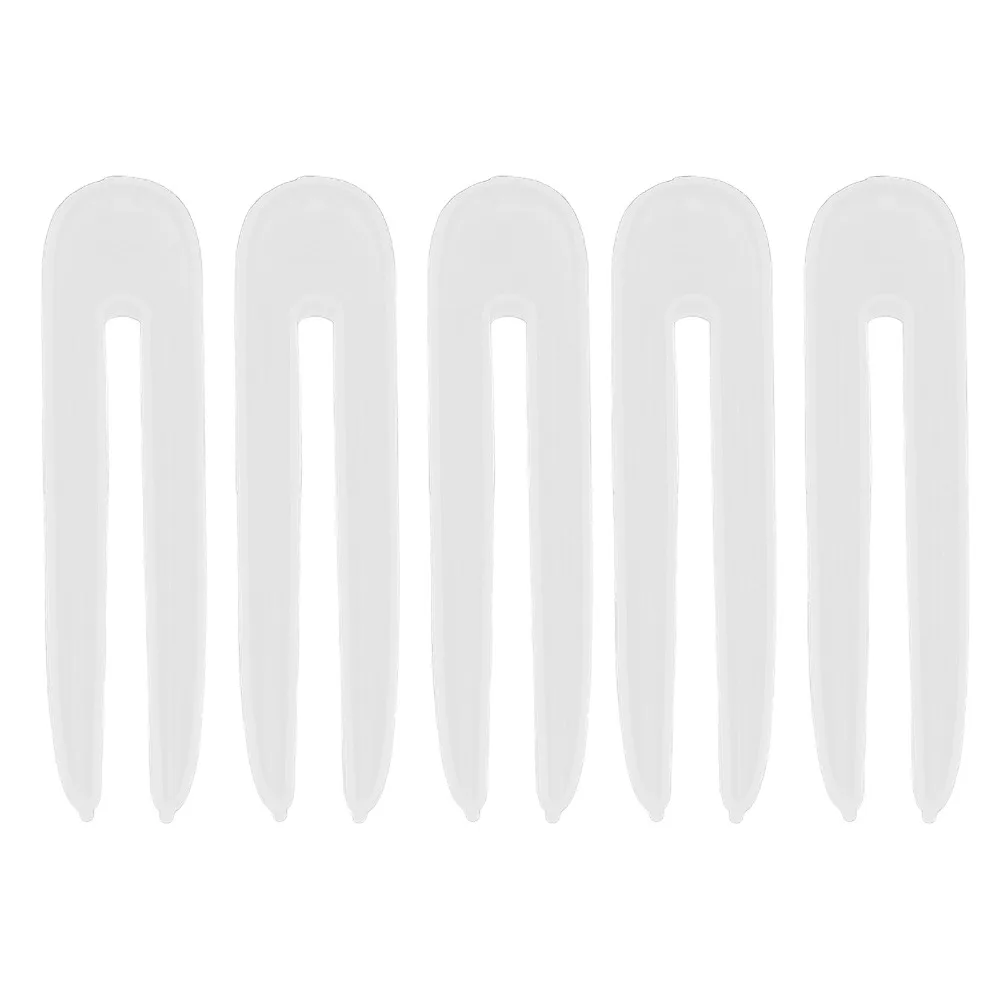 5pcs Elastic Silicone Hairpin Silicone Mold White Glossy Finish Resin Silicone Mold Flexible Mold Easy Demoulding Mold