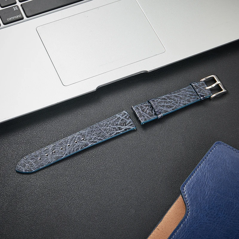 UTHAI new Crack Personality Features Leather Watchband cowhleather Accessories Quick Detachable switch Ultra-thin Smart Watchban