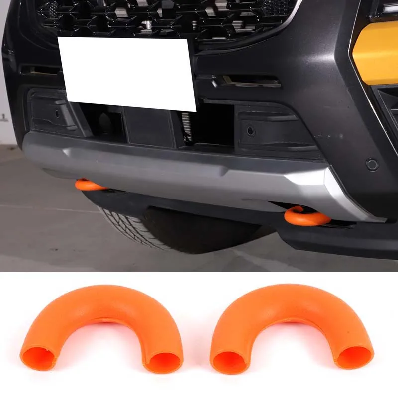 

For Ford Ranger Ranger T9 2023-2026 TPE Black/orange/yellow Car Front Tow Hitch Protective Cover Tow Hitch Trim Car Accessories