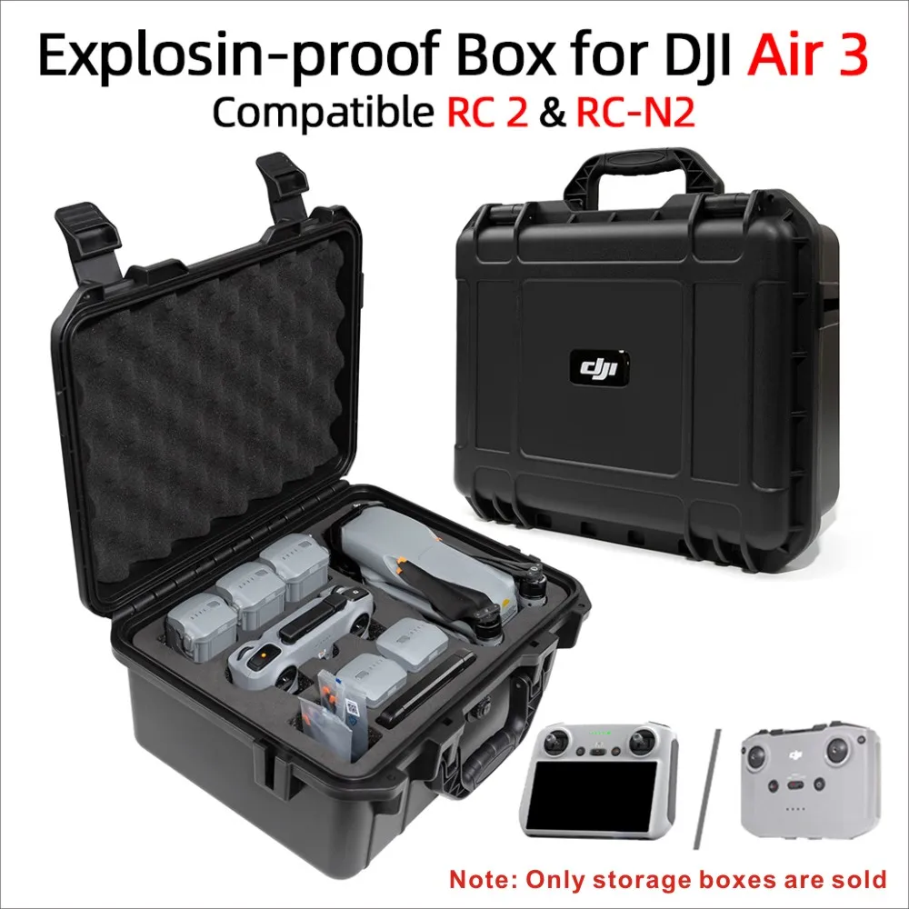 caixa-preta-a-prova-de-explosao-portatil-adequada-para-dji-air-3-armazenamento-de-acessorios-compativel-rc2-rc-n2