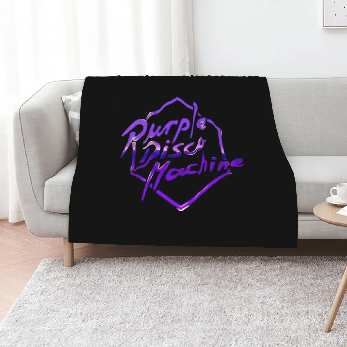 Purple Disco Machine dj Germany Throw Blanket Furry Blankets For Bed Stuffeds Luxury Soft Big Retros Blankets