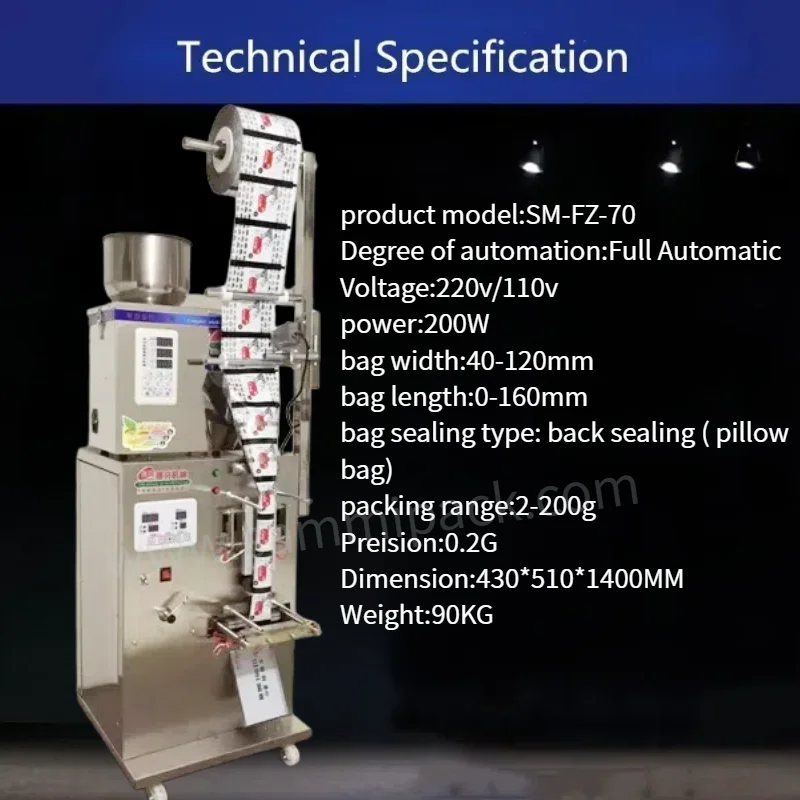 Macchina confezionatrice per bustine di tè completamente automatica per riempire il caffè con sacchetti per piccole imprese