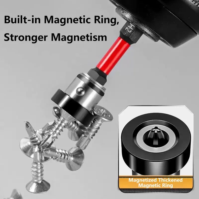 Magnetic Positioning Screwdriver Bits S2 Drywall Screw for Plasterboard Gypsum Board Locating Bit Batch Head Drilling Tools