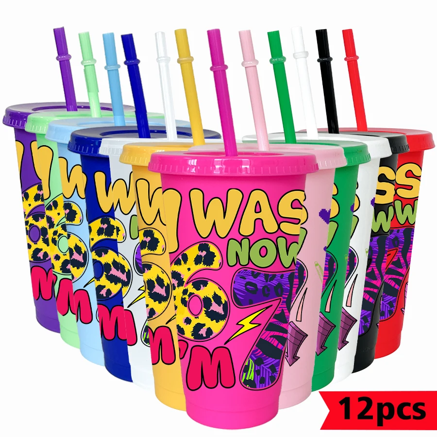 

12 шт./упак., леопардовый принт, молния, 26 унций, красочный пластиковый стакан, посуда для питья на день рождения, чашка для воды для возвращения на родину