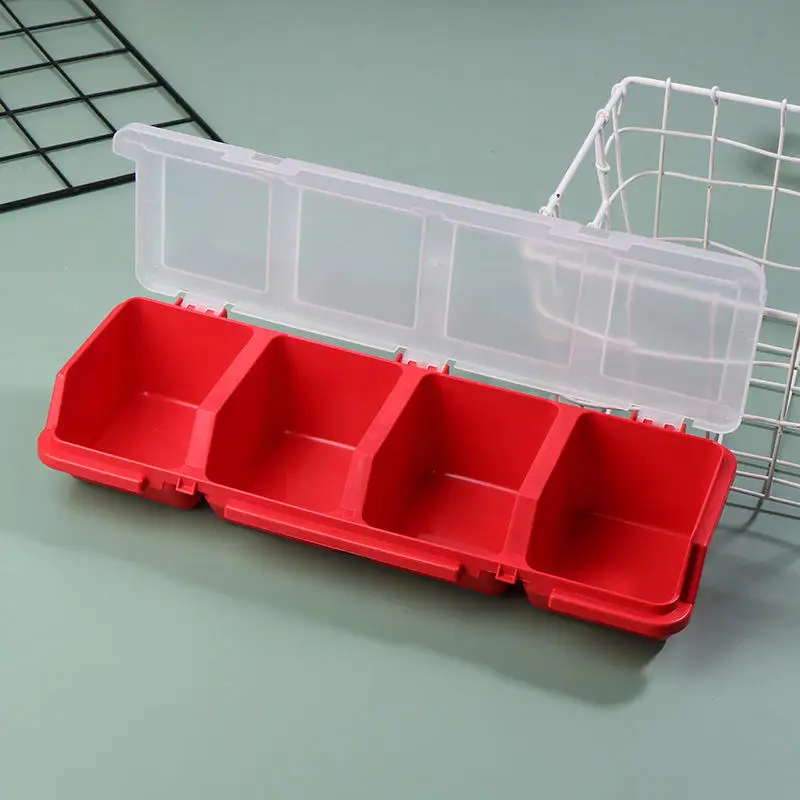 Mehrfach-Organizer-Box für Schrauben, kleine Teile, langlebige Kunststoff-Hardware und Schmuckaufbewahrungskoffer