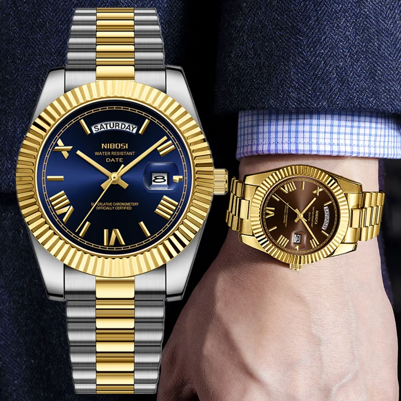 

NIBOSI часы мужские дата спортивные водонепроницаемые деловые светящиеся мужские наручные часы лучший бренд класса люкс мужские кварцевые часы Relogo Masculino