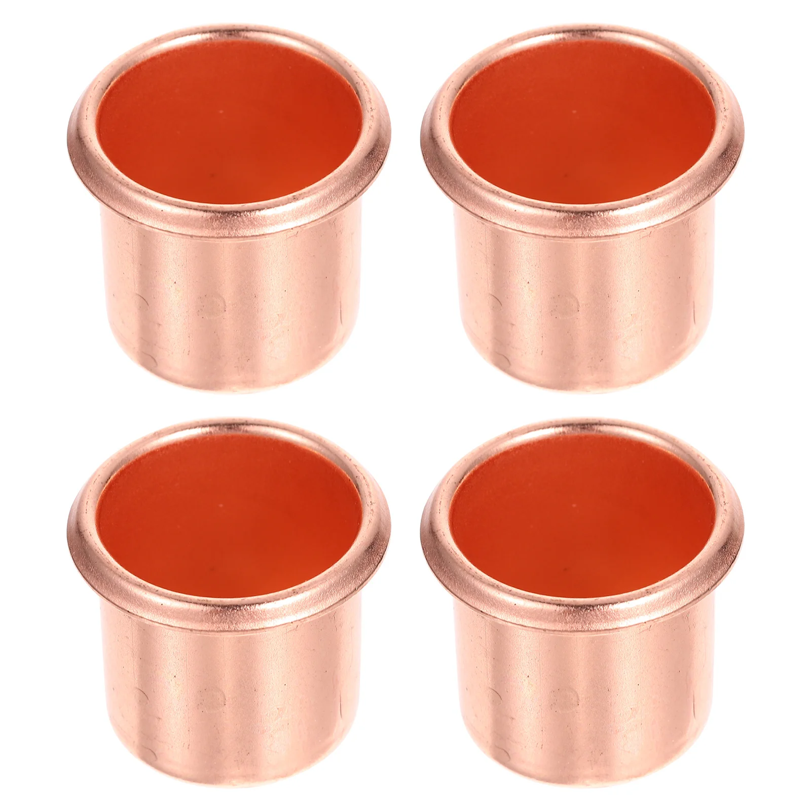 

4Pcs Metal Containers Simple Design Sturdy Candlestick Holders for Coffee Table Living Room Kitchen Decoration
