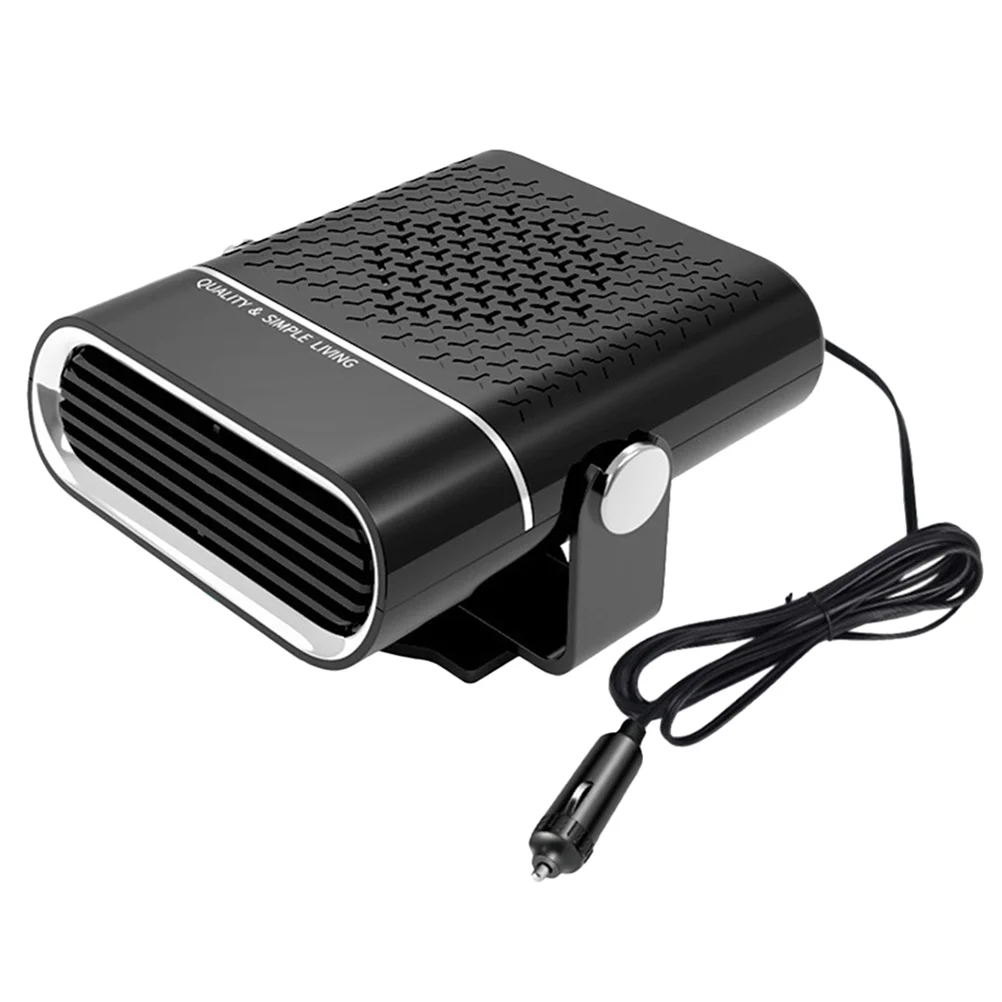 

Heater Auto Windshield Defogger inside The Car Automatic Defroster Vehicle Adjustable Fan Black