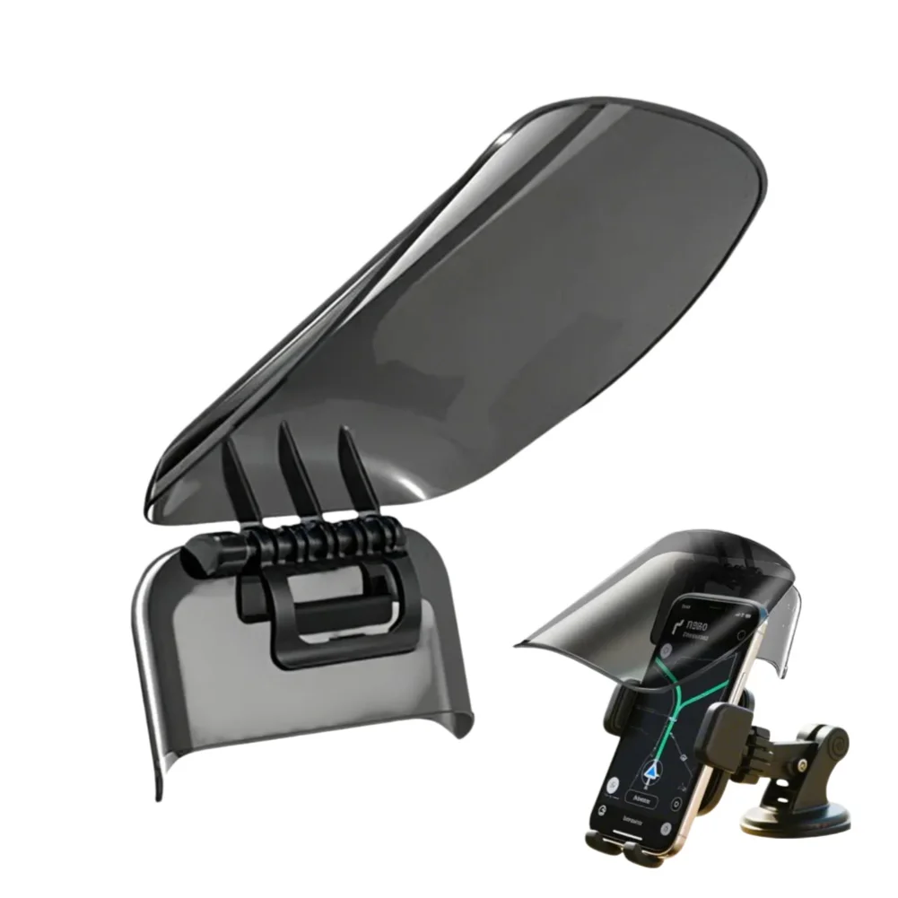 Anti-Glare Phone Sun Shade Cover Clipped On Phone Umbrella For Sun Protection Phone Sun Visor Rainproof Creative Riding Gear
