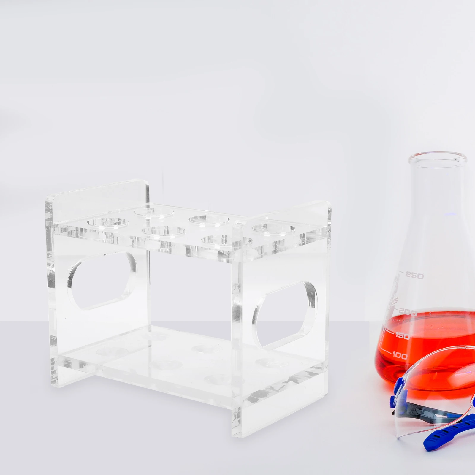 Test Tube Rack Tubes Lab Holder Acrylic Supporting Microcentrifuge Bracket