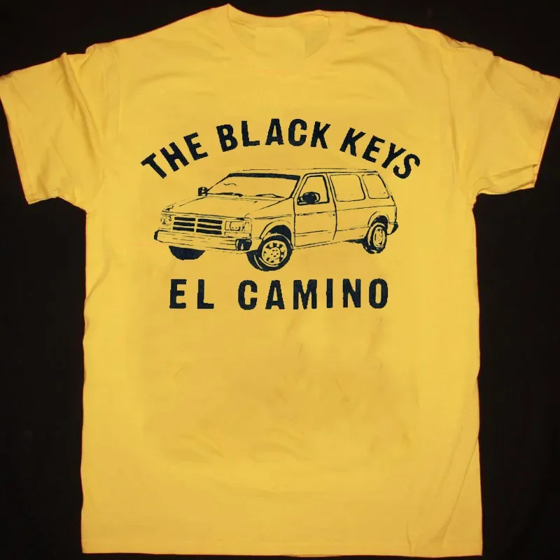 The Black Keys T-Shirt El Camino Yellow All Size Tee Shirt AH1366