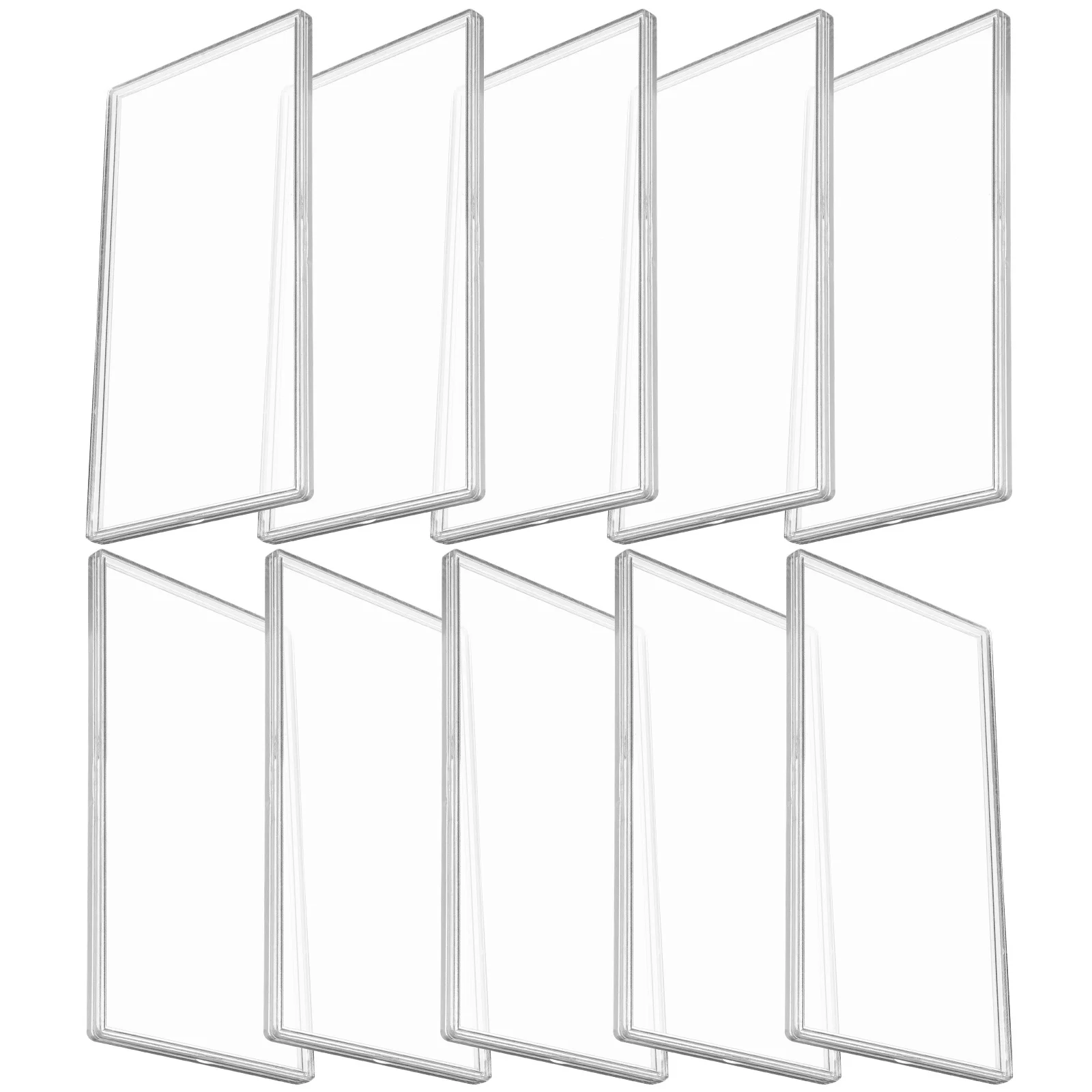 10Pcs Paper Money Box Transparent Banknote Collection Holder Premium Plastic Currency Organizer for Cash Stamp Document Storage