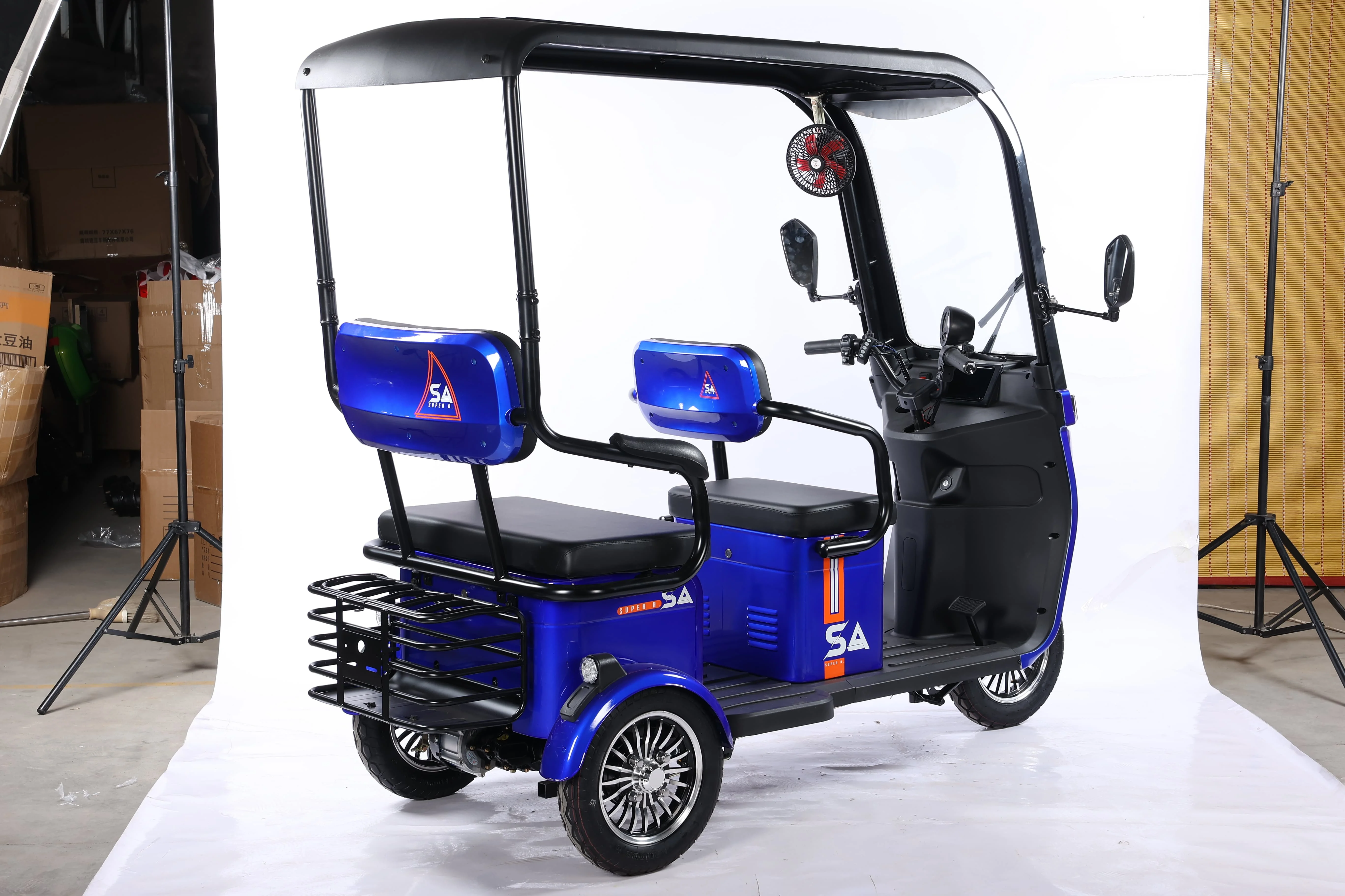2025 CE New Tricycle Electric Bike Moto Taxi Handicap Scooter 800w 48V60V Europe