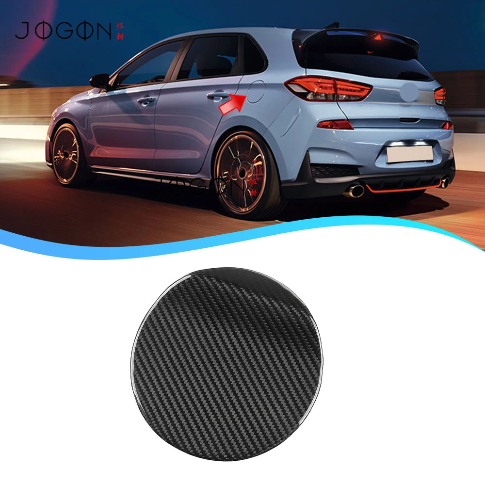 

For Hyundai i30 N i30N Line 2018 2019 2020 2021 2022 2023 2024 2025 Real Carbon Fiber Car Fuel Cover Protection Accessories