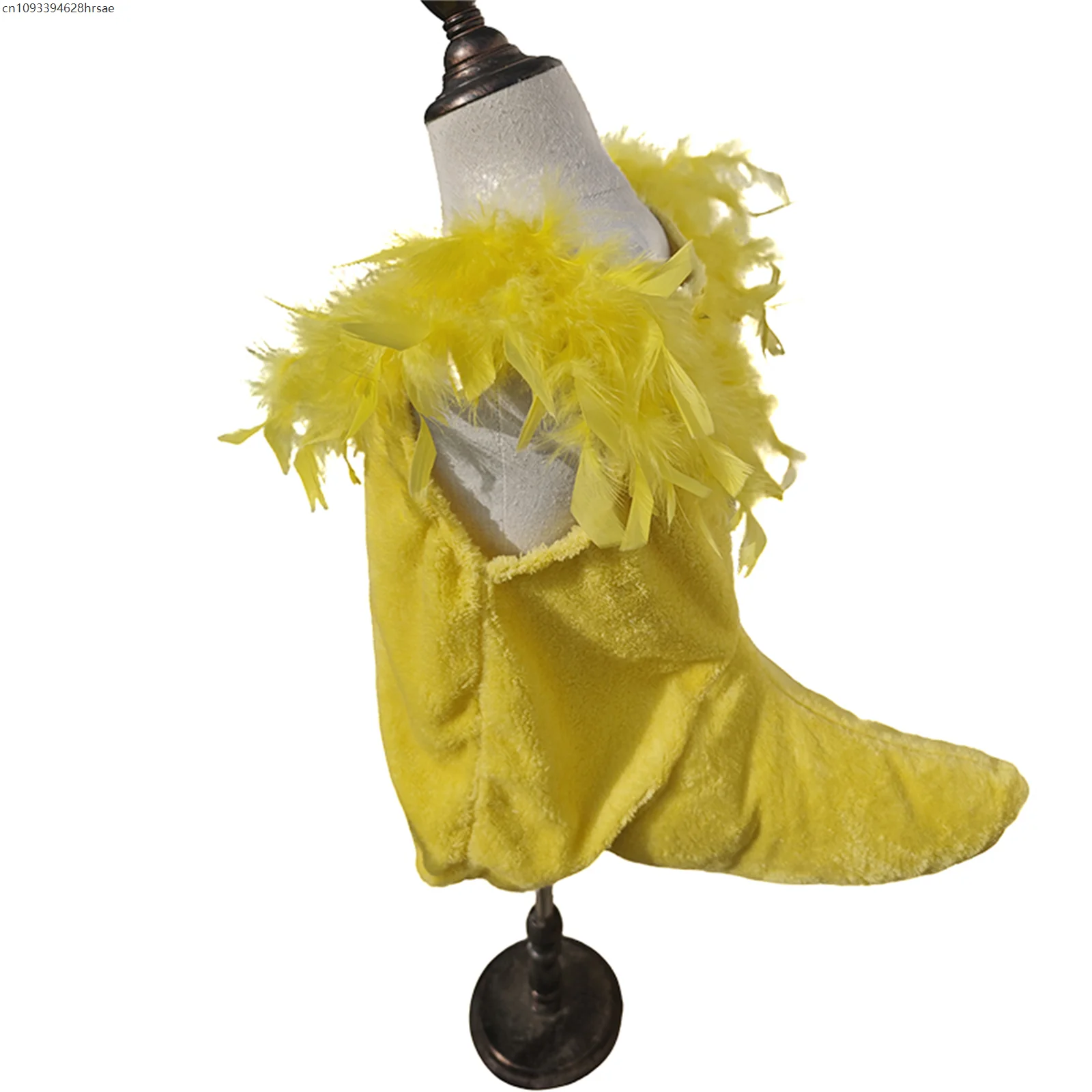 สีขาวสีเหลือง Goose Dance เครื่องแต่งกายเด็กเป็ดคอสเพลย์ชุดโรงเรียนเด็กวันสัตว์คอสเพลย์ฮาโลวีน