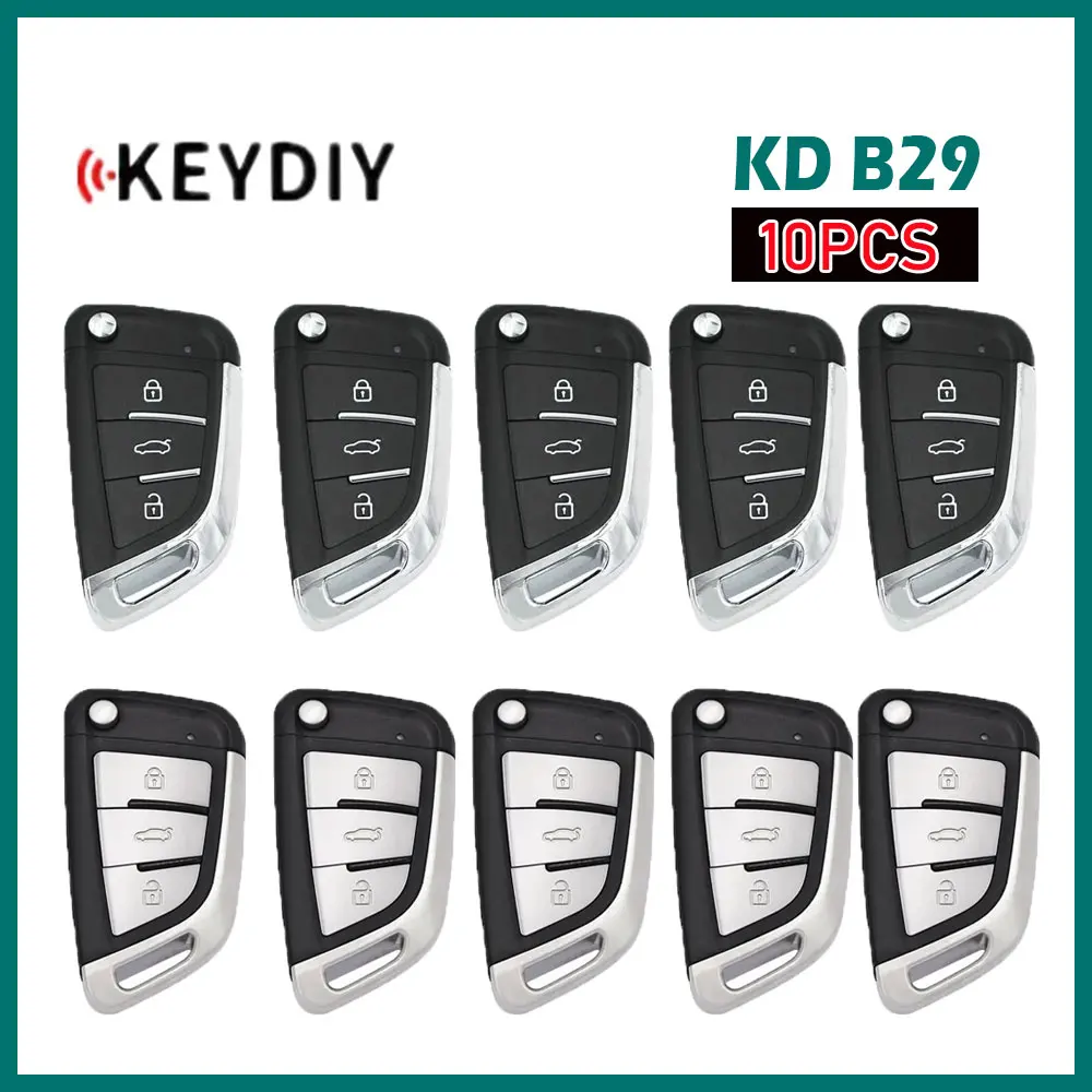 

10pcs KEYDIY KD B29 Metal 3 Buttons Multifunctional Remote Key for KD900/KD-X2/KD-MAX Key Programmer KD B Series Remote Control