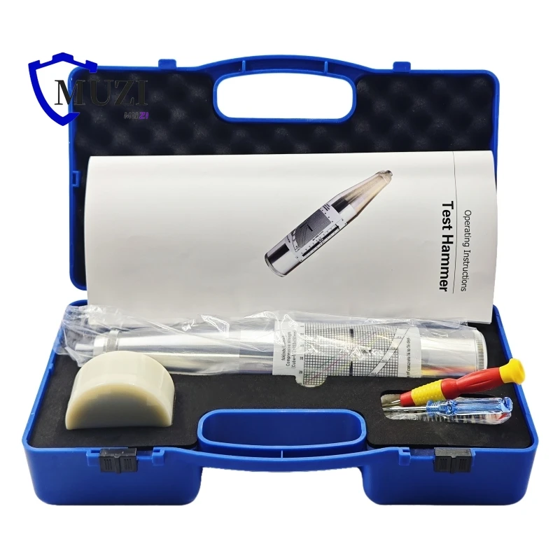 

Silver Rebound Hammer for Mortar Sclerometer Concrete Rebound Test Hammer Portable High Polymer Material Shell Resiliometer