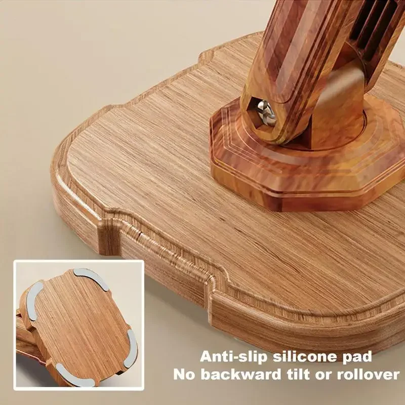 Houten telefoonhouder Opvouwbare standaard Smartphone-ondersteuning Tabletstandaard Desktop Telefoonhouder Beugel Draagbare telefoon Tablet Desktop Rack