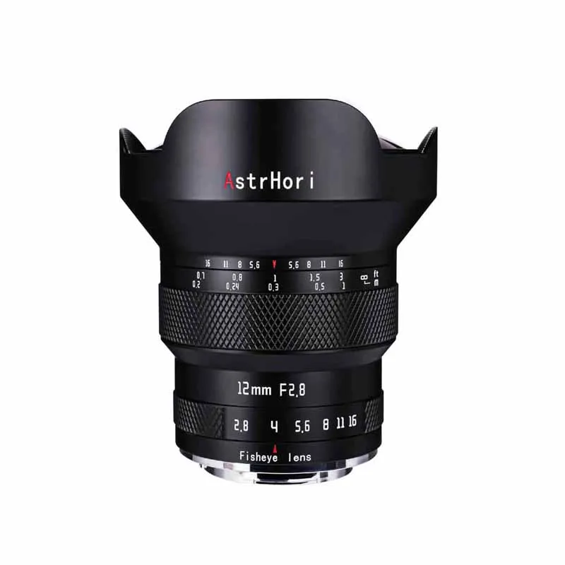 AstrHori 12mm F2.8 Full Frame Manual Fisheye Lens Ultra Wide Angle Lens for Camera