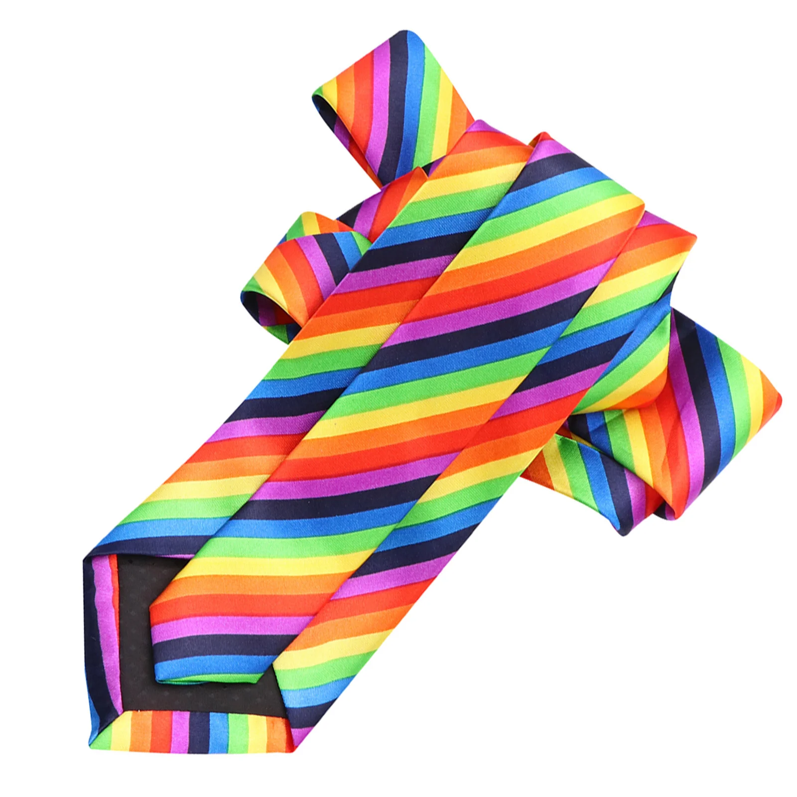 1 قطعة ربطة العنق الطباعة قوس قزح 5 سنتيمتر عرض دائم زي التعادل مريحة عادية مهرجان الحفلات ملحق ربطة العنق #5