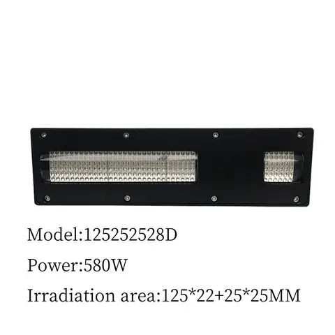 수냉식 UV 가이드 벨트 기계 라이트 오일 경화 UV 램프, 도시바 CEN4 리코 G5/G6 UV 평판 프린터 라이트 오일 경화, 580W