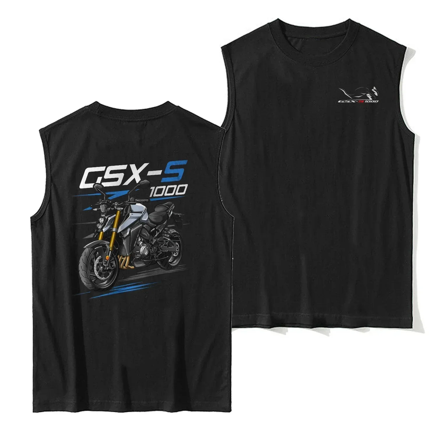 2021-2024 Models Japanese GSX-S1000 Motorcycle Tank Top 100% Cotton O-Neck Summer Casual Mens Vests Sleeveless Tee Shirt
