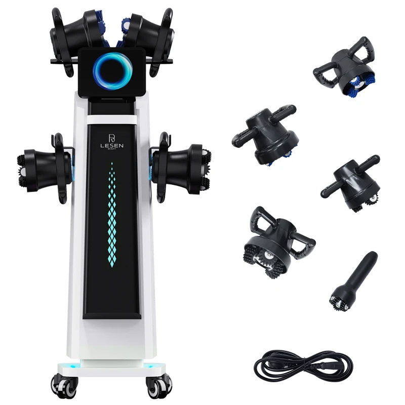 2026 NEW 5 Handles Dual Light Massage Roller Red Light Skin Repair Blue Light Calming Body Slimming Massager for Multi-area Care