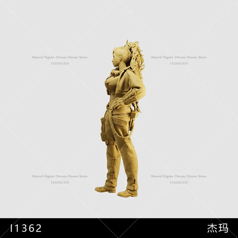 1/64 1/43 Miniatur-Szenenpuppe im Maßstab 1:35 Bold Hot Girl Hunter Gemma Rollenspiel-Actionspiele Unpanited Weiße Mini-Actionfigur