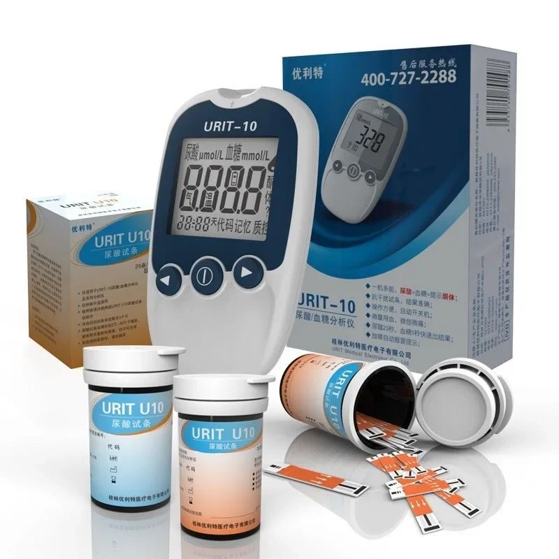 URIT U10 Medical uric acid test strip  30/50 pieces household uric acid test for gout patients detect