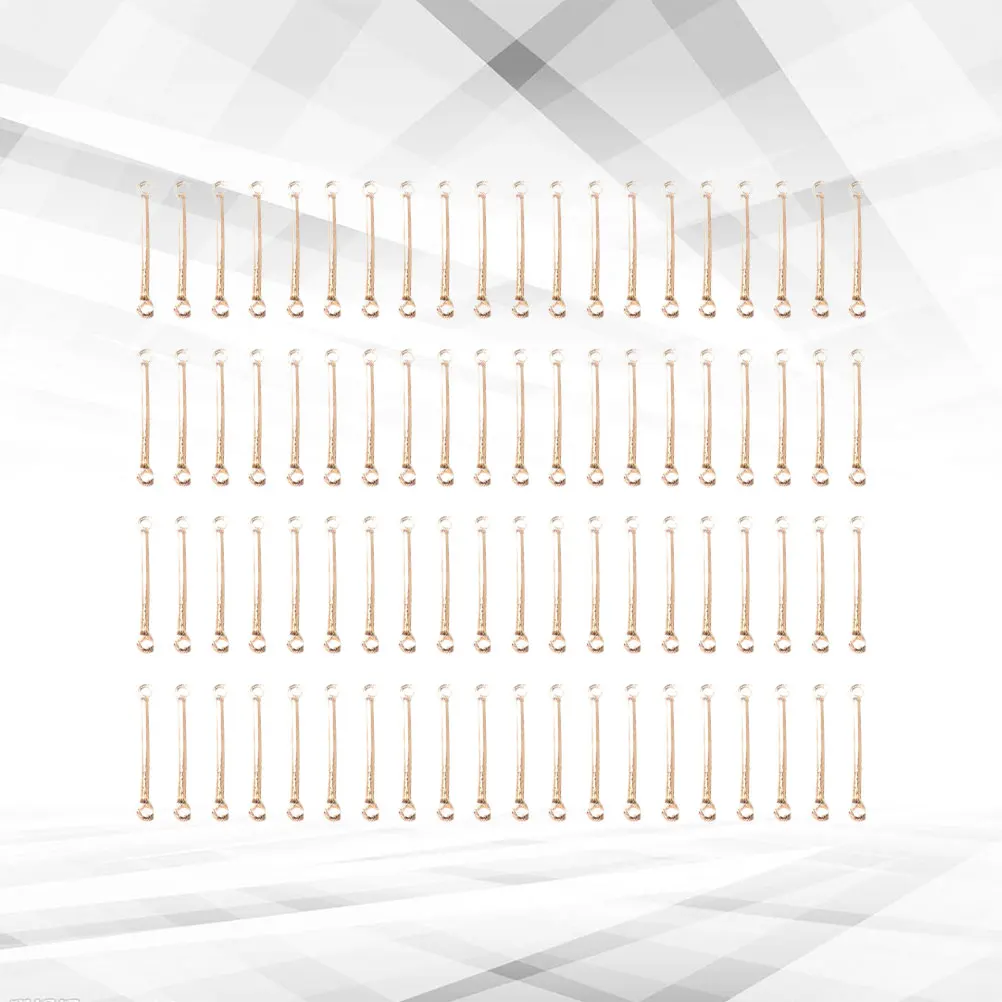 

200Pcs Earring Accessories Iron Durable Lightweight Golden 20mm Handmade Jewelry Parts Happy Craft Time Eardrop Connection Rod