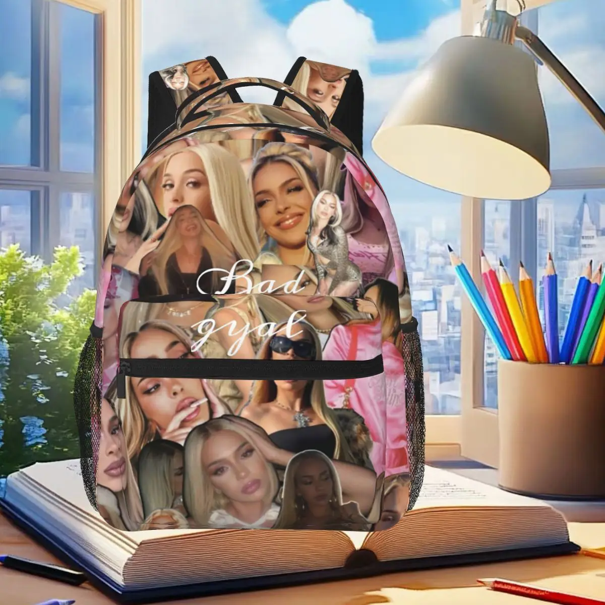 Singer Bad Gyal Album Tour Graphic Backpack Student Boys Girls BookBag Children School Bag Laptop Shoulder Bags for Men Women