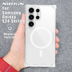 Nillkin for Samsung Galaxy S25 S24 Ultra / S24 Plus / S24 5G Case TPU Magnetic Adapt Magsafe Phone Back Cover