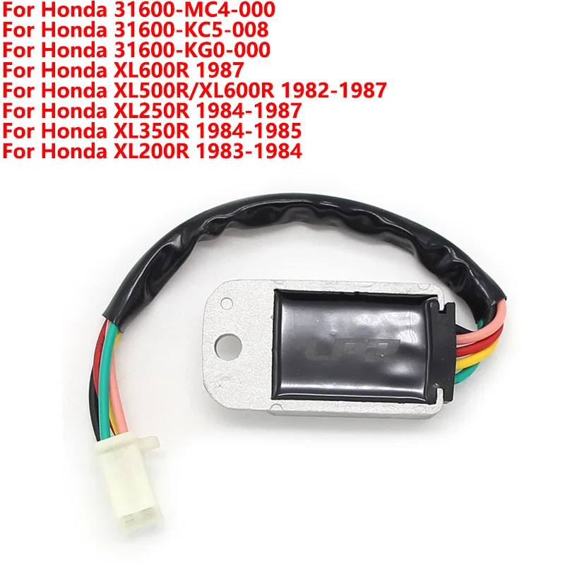 

Voltage Regulator Rectifier For Honda 31600-MC4-000 31600-KC5-008 31600-KG0-000 XL600R XL500R XL250R XL350R XL200R 31600MC4000