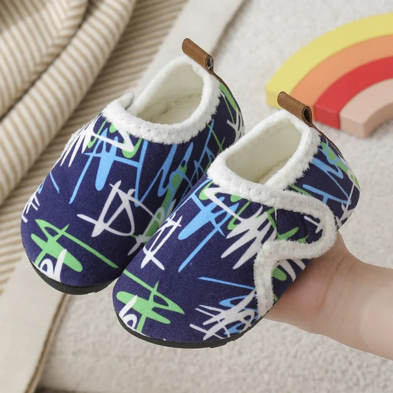 الكرتون الأرنب البقرة الأطفال أحذية الملاعب المغطاة كابيبارا أفخم الدافئة الفتيان الفتيات النعال الخريف الشتاء المضادة للانزلاق لينة وحيد الاطفال النعال #3